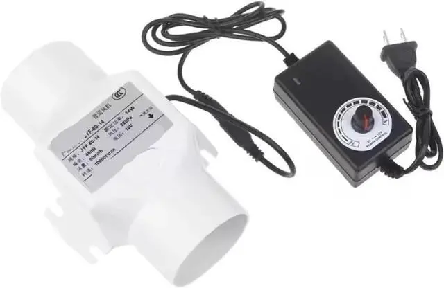 Main image of 50mm high efficiency inline exhaust fan with adjustable speed 6W