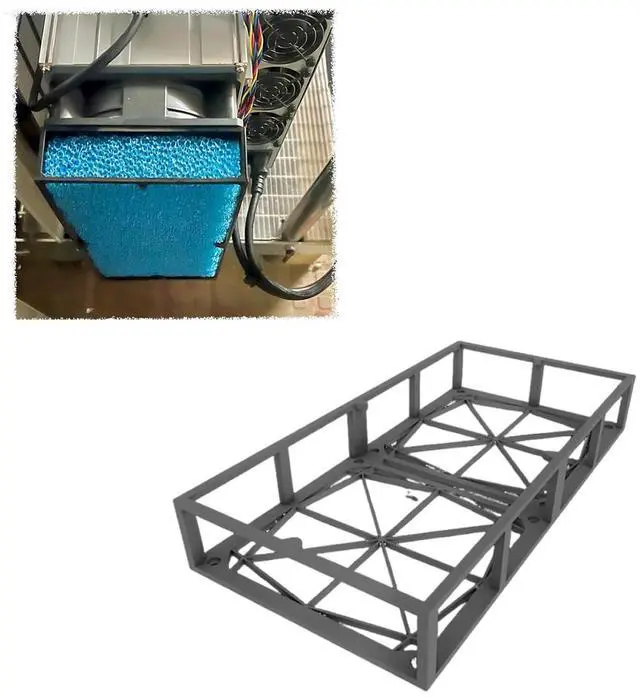 Main image of Filter Holder for Antminer ASIC, for S19/S21, Dual 120mm Fan Mount, Dust Reduction, Easy Installation, Improve Service Life