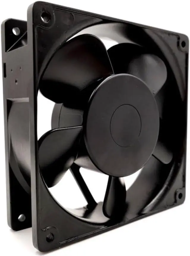 Alt view image 4 of 4 - for NMB 120mm AC 200V Axial Fan 4715PS-20T-B30, Aluminum Frame, 13/14W Power for Industrial Cooling