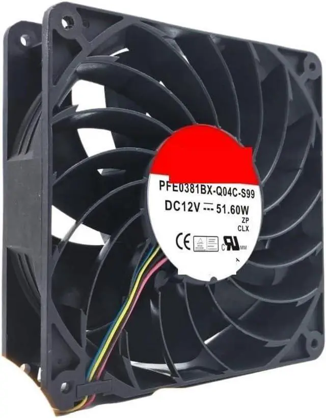 Main image of for Sunon PFE0381BX-Q04C-S99 140mm X 38mm Axial Fan: 12V Airflow, Server Cooling