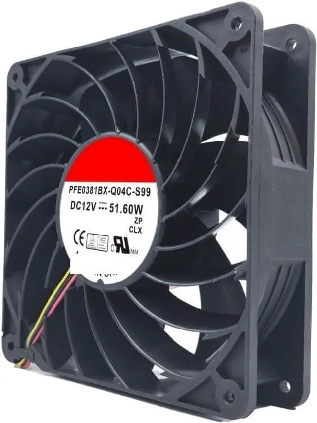 Alt view image 2 of 4 - for Sunon PFE0381BX-Q04C-S99 140mm X 38mm Axial Fan: 12V Airflow, Server Cooling