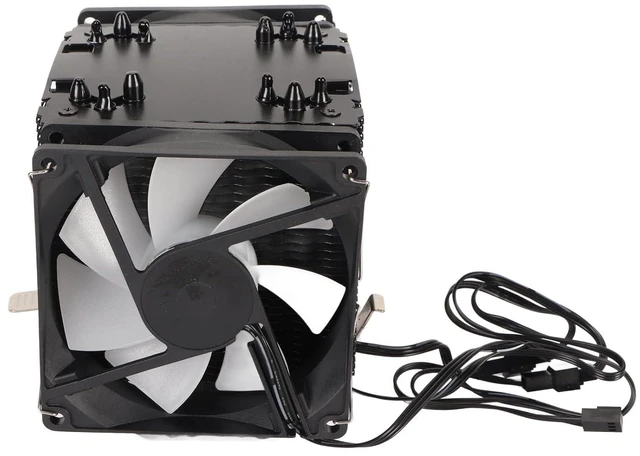 Main image of Colorful Lighting of 9 Cm CPU Cooler Dual Tower 6 Copper Heat Tube 3 Fans for Copper DIY Enthusiasts