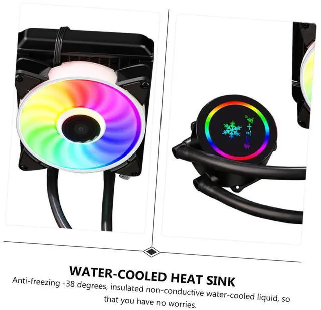 Alt view image 3 of 7 - CPU Cooler Radiator Liquid Cooler All-in-One Compact Water Cooling Heat Sink for Computer