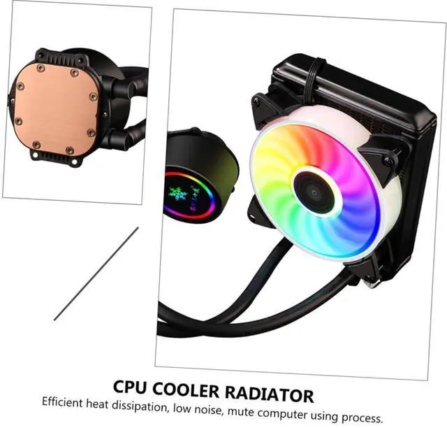 Alt view image 5 of 7 - CPU Cooler Radiator Liquid Cooler All-in-One Compact Water Cooling Heat Sink for Computer