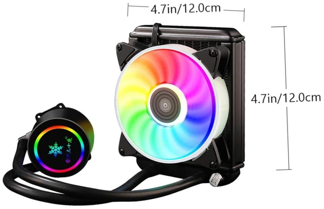 Alt view image 2 of 7 - Holibanna 1PC Liquid CPU Cooler Mute Computer Radiator for Efficient Heat Dissipation Freezing Low Noise