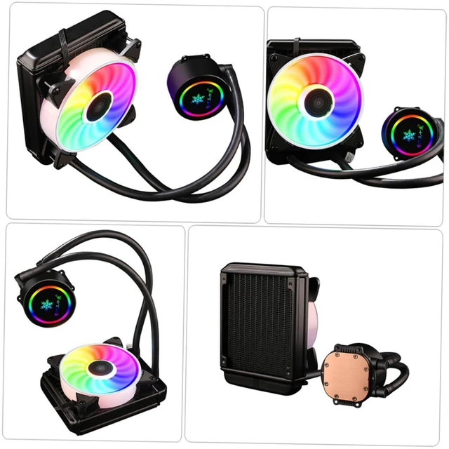 Alt view image 7 of 7 - Holibanna 1PC Liquid CPU Cooler Mute Computer Radiator for Efficient Heat Dissipation Freezing Low Noise
