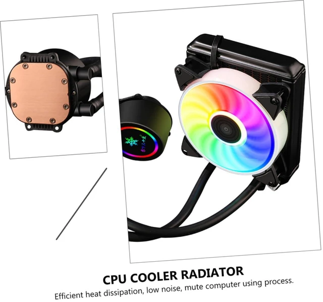 Alt view image 3 of 7 - Holibanna 1PC Liquid CPU Cooler Mute Computer Radiator for Efficient Heat Dissipation Freezing Low Noise