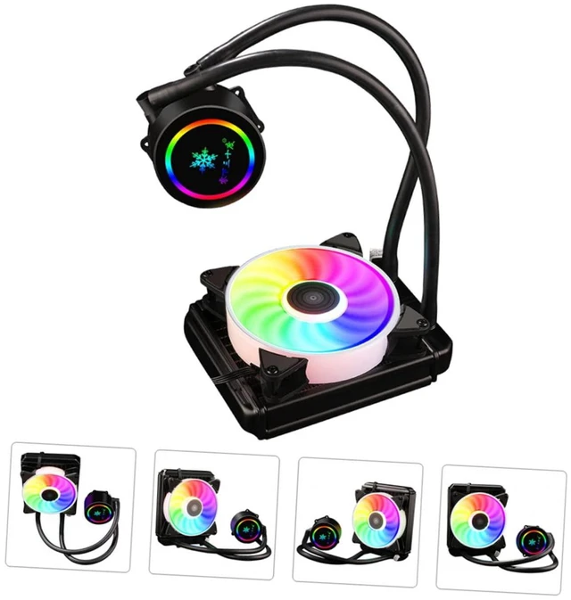 Alt view image 4 of 7 - 1PC Liquid CPU Cooler Mute Radiator Efficient Heat Dissipation Lightweight Compact Design Zero