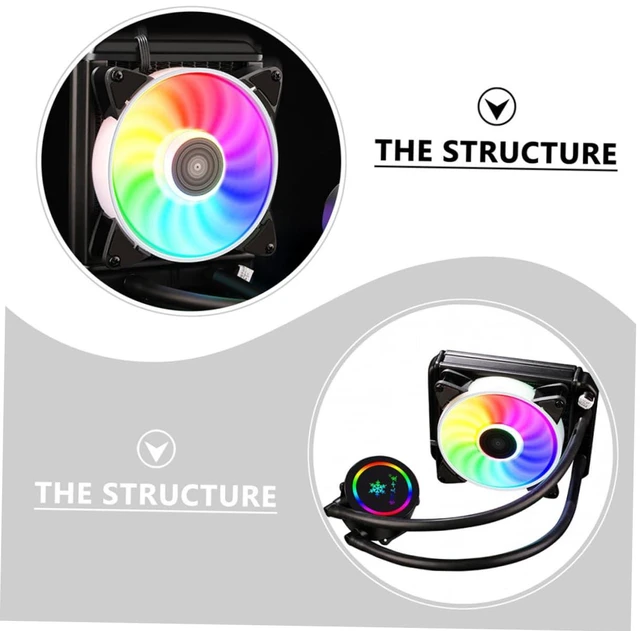 Alt view image 3 of 7 - 1PC Professional Liquid CPU Cooler Mute Computer Radiator with Optimized Heat Dissipation for Gaming
