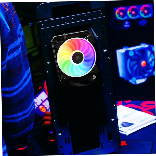 Alt view image 4 of 7 - 1PC Professional Liquid CPU Cooler Mute Computer Radiator with Optimized Heat Dissipation for Gaming