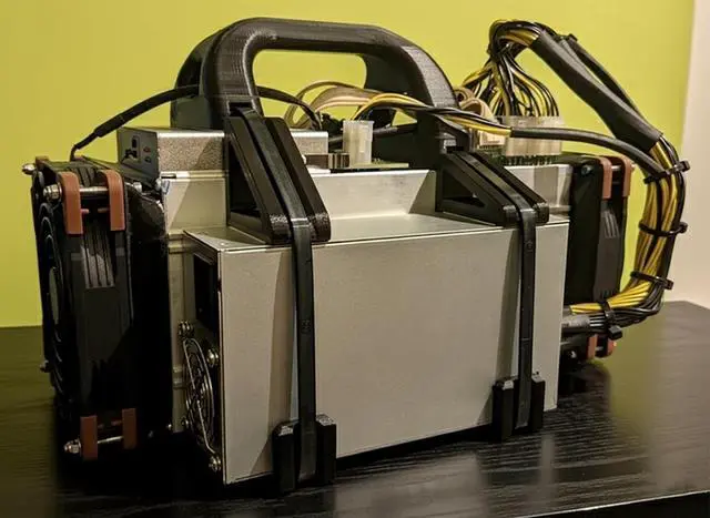 Main image of Backpack Mod for Bitmain Antminer S9, with 140mm for Noctua Fan Adapter - Enhanced Cooling and Performance