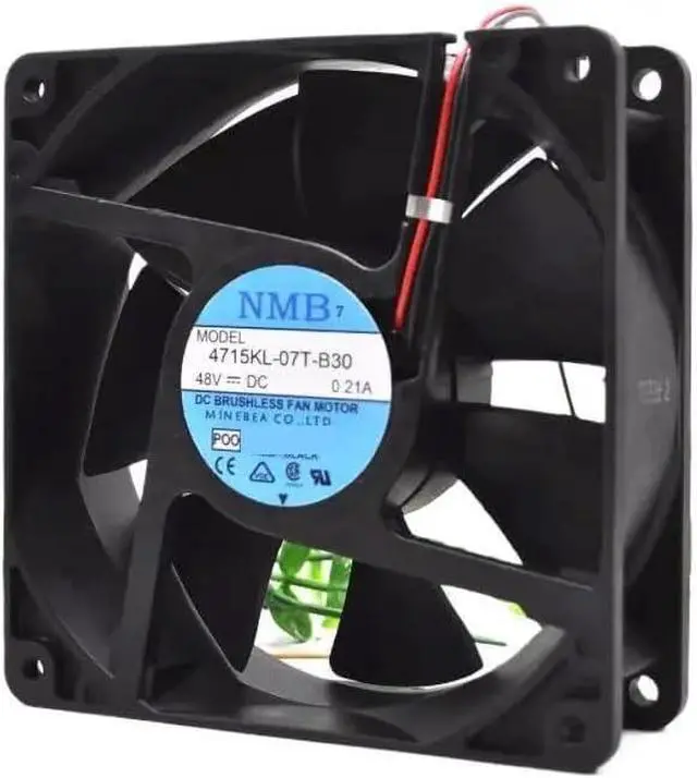 Main image of 120mm 12cm Fan for NMB-MAT 4715KL-07T-B30 120x120x38mm 48V 0.21A 2-Wire Industrial Cooling