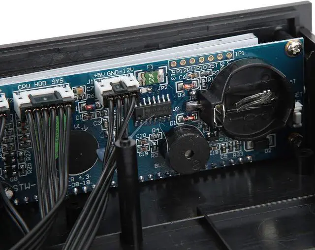 Alt view image 5 of 7 - Computer Fan Speed Controller with Temperature Control, LCD Front Panel 5.25in, Black, STW5023, High Performance