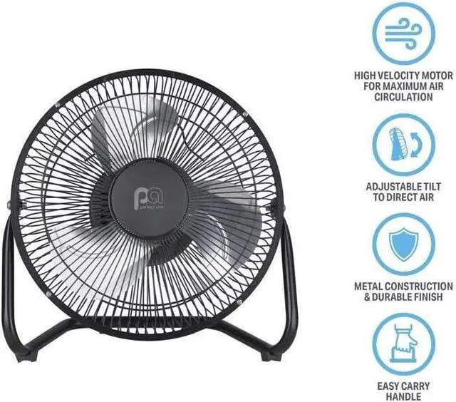 Alt view image 3 of 5 - PerfectAire 1pafhv9 High Velocity Fan, Black