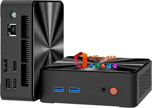 Main image of Mini PC, 1 Year Office 365, Intel N100 (Beats N95), 16GB RAM 512GB SSD