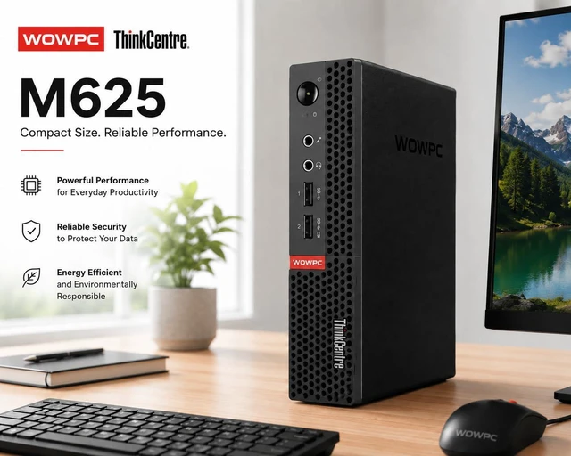 Alt view image 2 of 7 - Customized Lenovo Mini Desktop Computer for Daily Work & Productivity, AMD Processor & Graphics, 4GB DDR4 RAM, 128GB SSD, Windows 11 Pro, Wi-Fi, Bluetooth, 2X DisplayPort, w/Keyboard & Mouse
