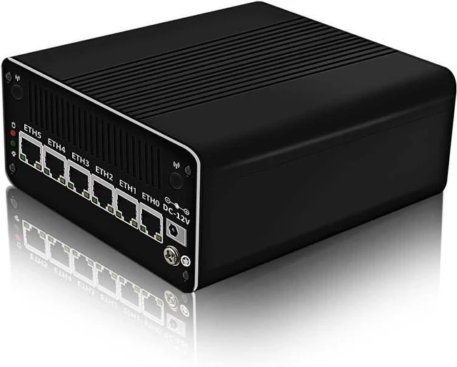 Alt view image 3 of 7 - CWWK Firewall Appliance Mini PC,13th Intel U300(up to 4.4GHz),6*Intel i226-V 2.5G Ethernet Ports 5-core Soft Routing, 2*USB3.2