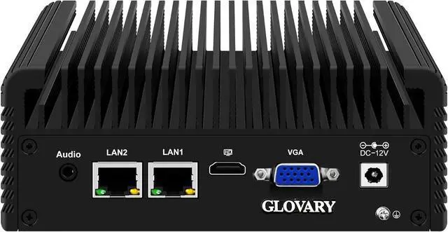 Main image of Fanless Mini PC N2840, DDR3L Barebone, Dual LAN Firewall Industrial PC, Linux Micro Desktop Computer for Home Office, HD VGA, 2 x RS232 Serial Port, USB3.0, Auto Power On