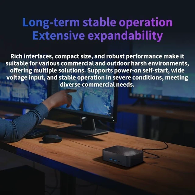 Alt view image 7 of 7 - LenovoBaiying NUC13 Plus Mini PC with Intel Core i7-13620H, 64EU UHD Graphics, Quad 4K Display Support, Dual Thunderbolt 4, 2.5G LAN, 0.5L Compact Design for Office and Business(Barebone)