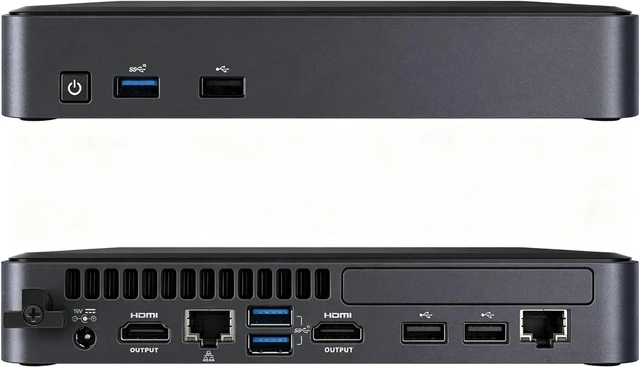 Alt view image 2 of 7 - Intel NUC Element Mini PC, Core i5-1135G7, up to 4.20 GHz, 8GB RAM, Dual HDMI 4K, Dual LAN, Windows 11 Pro, 7.87x5.70x1.38 Inch (8GB RAM+128GB SSD) (8GB RAM+256GB SSD)