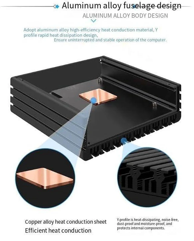 Alt view image 4 of 6 - Firewall Appliance Mini PC,N150 with 2xInteli226,DDR5 MAX 48G, WiFi6,2USB3.2(10Gbps),SFF-8654(8i) Support 6SATA+2M.2, 6M.2 Adapter Board,Router for Home/Business Desktop Computer,8G/128G