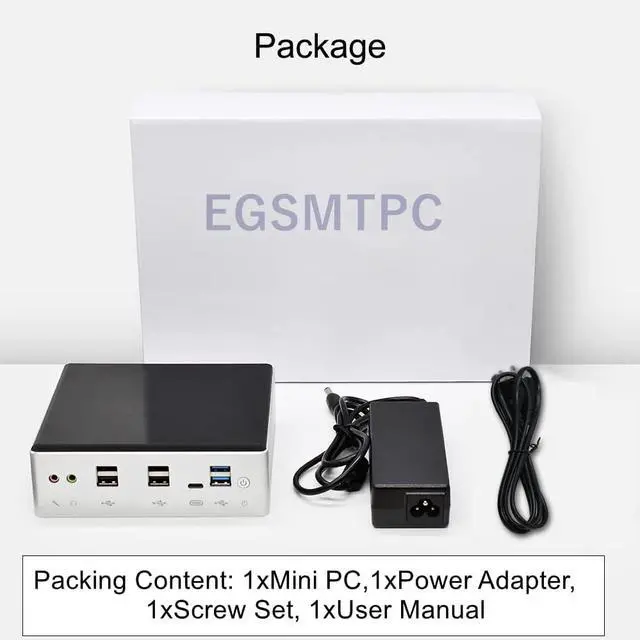 Alt view image 5 of 5 - Desktop Mini Computer with i7 10710u Processor 8GB Memory 1TB Storage SSD BT WiFi Best PC for Home and Office Light Gaming Windows 10 & 11
