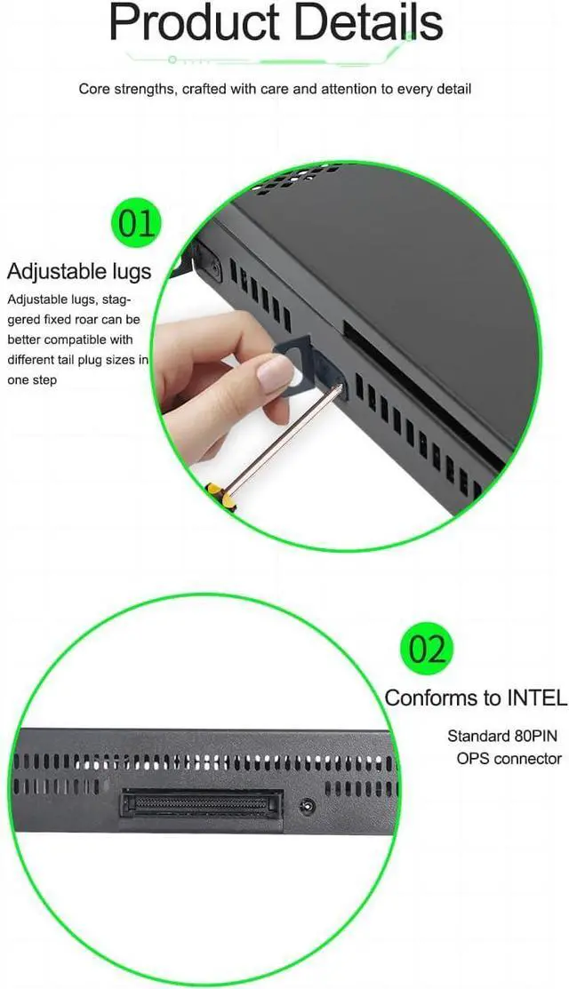 Alt view image 2 of 4 - INYUDA Host OPS M11U-OPS I5 Eleventh Generation 8G Memory Stick 256G Solid State Drive Industrial Desktop OPS mini Computer 4K Without Adapter, Size is 120mm*180mm*30mm WIN11 System