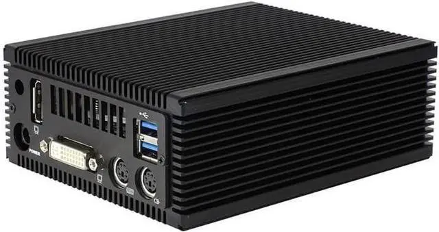 Alt view image 2 of 2 - MP-FC1-CS1 Complete Fanless Mini PC, Celeron 2980U 1.6GHz, 4GB DDR3L, 512GB 2.5 Inch SATA SSD, DisplayPort, DVI-D, Gigabit Ethernet, 5 USB, 12V DC