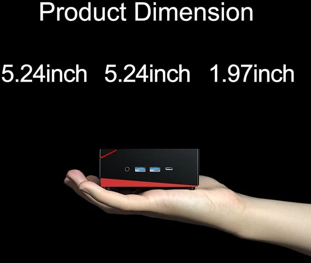 Alt view image 2 of 5 - Small Computer Best Home Mini PC AMD Ryzen 5 4500U up to 4.0 GHz