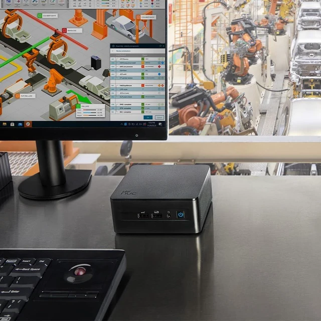 Alt view image 5 of 7 - Intel NUC 13 Mini PC NUC13ANHi5 with Intel Core i5-1340P, Iris Xe Graphics, Dual HDMI 2.1, Quad 4K Display Support, Wi-Fi 6E, Bluetooth 5.3, for IoT and Commercial Applications(16GB RAM+1TB SSD)