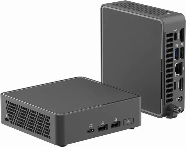 Alt view image 2 of 7 - Cutesliving Ultra 5 225H 14-Core Mini PC: Quad 4K Display, PCIe 5.0 SSD, Wi-Fi 7, Thunderbolt 4 Ports, MIL-STD Certified(BareboneNO RAM&SSD&OS)