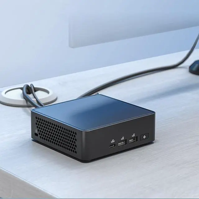 Alt view image 6 of 7 - Cutesliving Ultra 5 225H 14-Core Mini PC: Quad 4K Display, PCIe 5.0 SSD, Wi-Fi 7, Thunderbolt 4 Ports, MIL-STD Certified(BareboneNO RAM&SSD&OS)