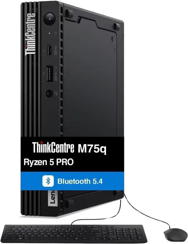 Main image of MichaelElectronics2 Customized Desktop, Created Using Lenovo ThinkCentre M75q Tiny (AMD Ryzen 5 PRO 5650GE, AMD Radeon, 8GB, 16GB, 32GB, 64GB RAM, 512GB, 1TB, 2TB, 4TB SSD, Win 11Pro) Keyboard & Mouse