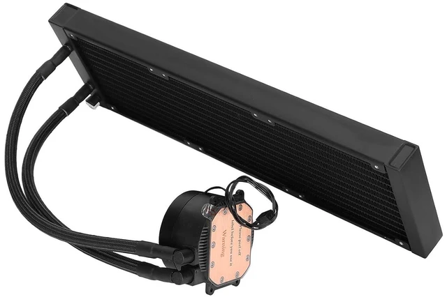 Alt view image 3 of 7 - RGB Liquid CPU Cooler Efficient ARGB Fans Low Noise Cooling Fan for IntelAMD Platform ABSBrass 360mm