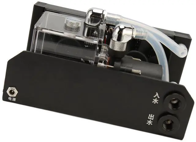 Alt view image 6 of 7 - KIMISS Water Cooling Pump 12V 10W 300ML Tank with 4000RPM Dual Cooling Fans for Efficient Heat Dissipation in PC and Industrial Use