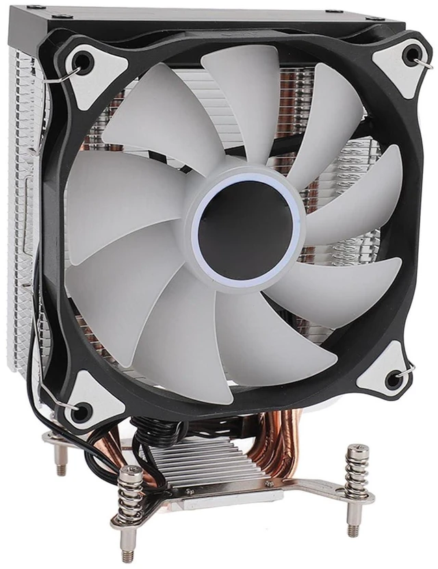 Alt view image 2 of 7 - Fabater CPU Cooling Fan, RGB CPU Cooler 3 Pin for Computer