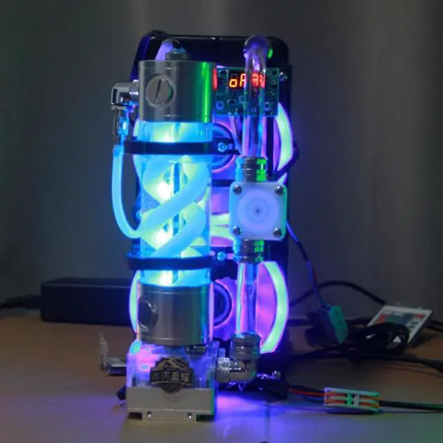 Alt view image 7 of 7 - Water Cooling Phone Cooler for Gaming, Water Cooling Head and Cooling Fan, Intelligent Temperature Control, Efficient Heat Dissipation Performance, Wide Compatibility