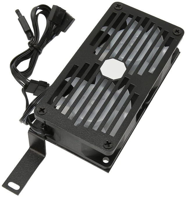 Alt view image 3 of 7 - Double 6025PWM Memory Cooling Fan, 1000 3000RPM, 5V 3Pin Aura Sync ARGB, Metal and ABS Material, for DDR DDR2 DDR3 DDR4 DDR5 Desktop Memory Modules, Efficient Heat Dissipation (Black)