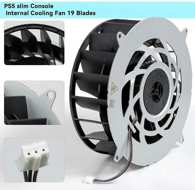 Alt view image 4 of 6 - Replacement Internal Cooling Fan for PlayStation 5 ps5 Slim Console