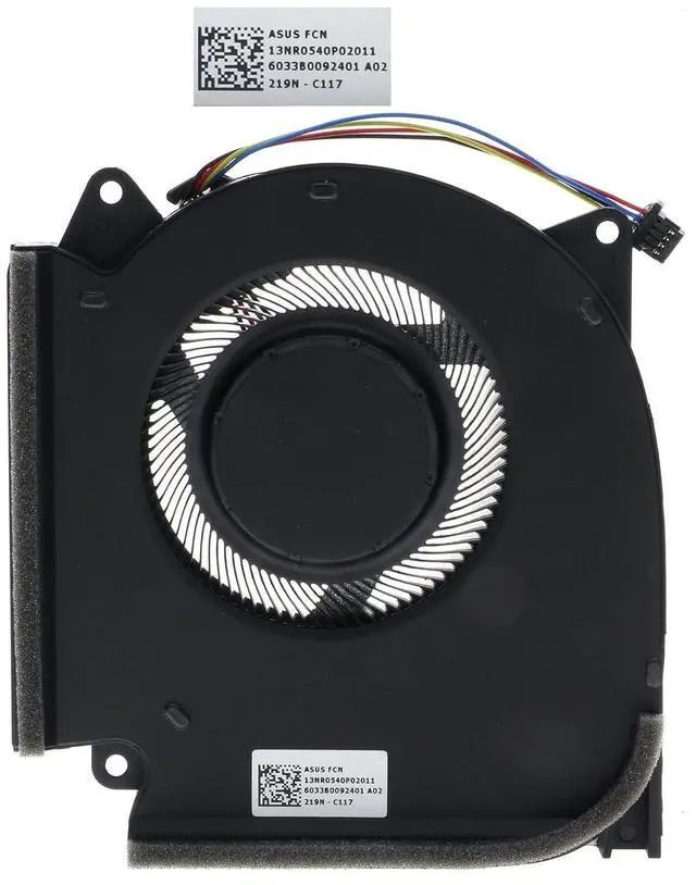 Alt view image 4 of 6 - CPU GPU Cooling Fan for Asus ROG Strix G533Q G513QR G713QR G733QS 12V 1A FNAA 13NR0540P02011 DFSCK22D058830 FNAB 13NR0540P01011 DFSCM227163927