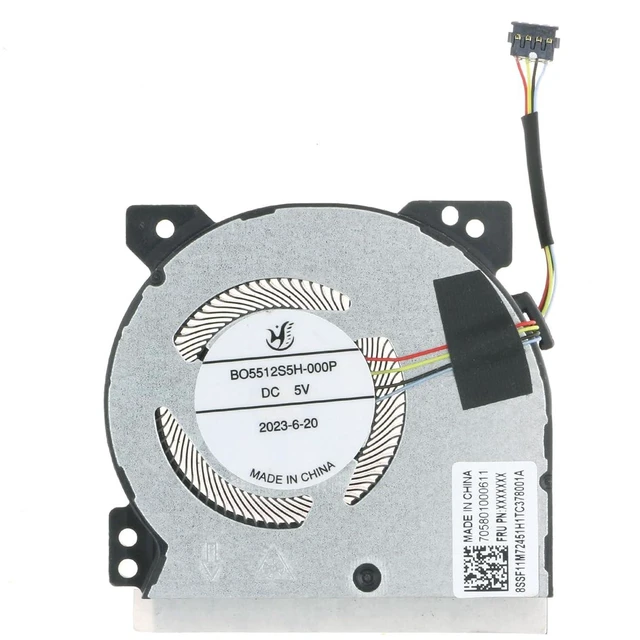 Main image of Replacement CPU Cooling Fan for Lenovo Legion Go 8APU1 5F10S14134 BO5512S5H-000P B5012ASHNF2300TR