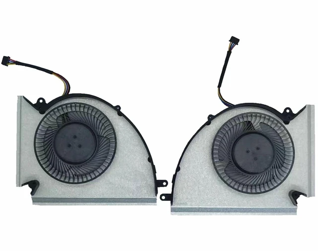 Alt view image 2 of 2 - Replacement New Laptop CPU + GPU Cooling Fan for MSI GE76 GP76 WE76 MS-17K3 MS-17K2 MS-17K1 Series PABD1A010SHL-N452 PABD1A010SHR-N451 DC12V 0.6A Fan