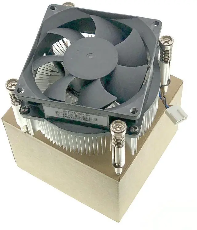 Alt view image 7 of 7 - New Desktop CPU Heatsink with cooling Fan for HP EliteDesk 705 800 600 G2 SFF Series 810285-001 804057-001 4-pin 4-wire