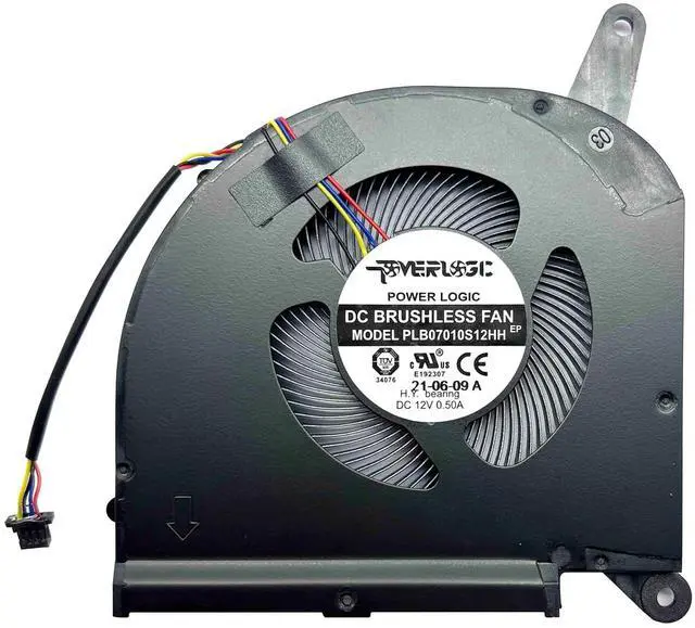 Alt view image 4 of 7 - BestParts New Genuine CPU+GPU Cooling Fan Replacement for Gigabyte AERO 15 OLED (Intel 9th Gen), for AERO 15 (15S) OLED WA NA SA XA YA, P/N: RP75XA, PLB07010S12HH (Not OLED Version)