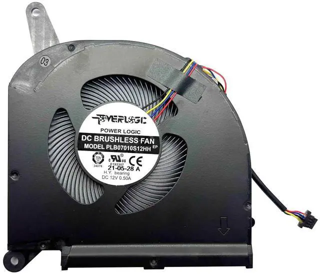 Alt view image 5 of 7 - BestParts New Genuine CPU+GPU Cooling Fan Replacement for Gigabyte AERO 15 OLED (Intel 9th Gen), for AERO 15 (15S) OLED WA NA SA XA YA, P/N: RP75XA, PLB07010S12HH (Not OLED Version)