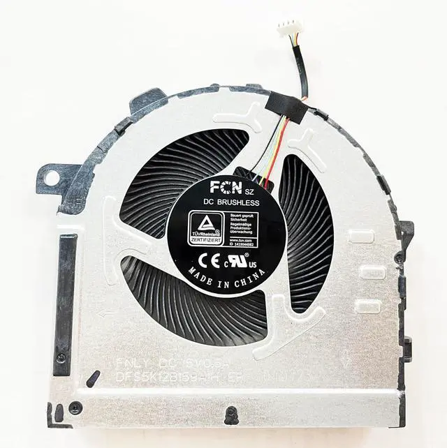 Alt view image 5 of 6 - Replacement CPU+GPU Cooling Fan for Lenovo IdeaPad Gaming 3-15ACH6 3-15IHU6 82K2 5H40S20431 DC5V Series BAPB0809R5HHY002 BAPB0809R5HY001 DFS5M325063B1H FNLX DFS5K12B159A1H FNLY