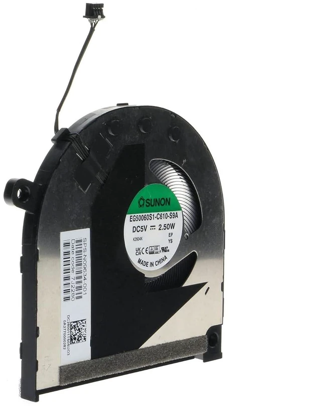 Alt view image 4 of 4 - Replacement CPU Cooling Fan for HP Envy X360 15-EW 15-EW0013DX 2-in-1 EG50060S1-C610-S9A N09634-001