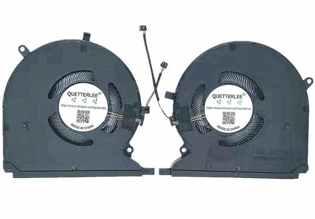 Alt view image 2 of 2 - Replacement New CPU + GPU Cooling Fan for Razer Blade 14 RZ09-0370 RZ09-0370CEA3 RZ09-0368 RZ09-0427 Series P/N:13207266 13207121 DFS5K123043635 FNNK DFS5K121144645 FNNL DC5V 0.5A Fan