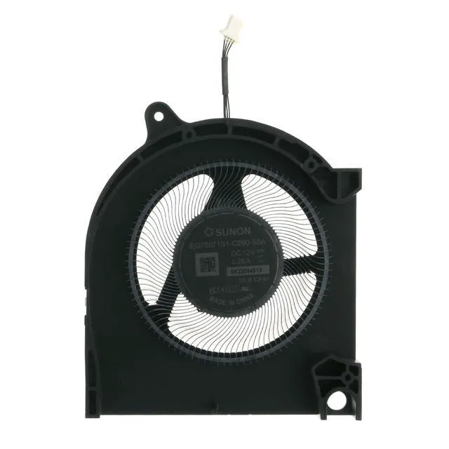 Alt view image 4 of 6 - CPU&GPU Cooling Fan Replacement for Dell G16 7630 7635 EG75071S1-C270-S9A EG75071S1-C260-S9A 5K230504LV 5K2305451X DC 12V