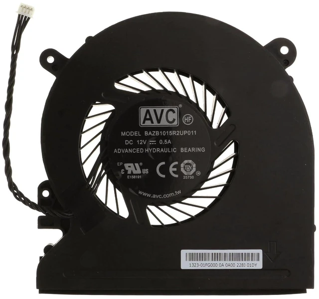 Alt view image 3 of 4 - CPU Cooling Fan Replacement for Intel Phantom Canyon NUC11PHK BAZB10115R2UP010 1323-01FH000 BAZB10115R2UP011 1323-01FG000